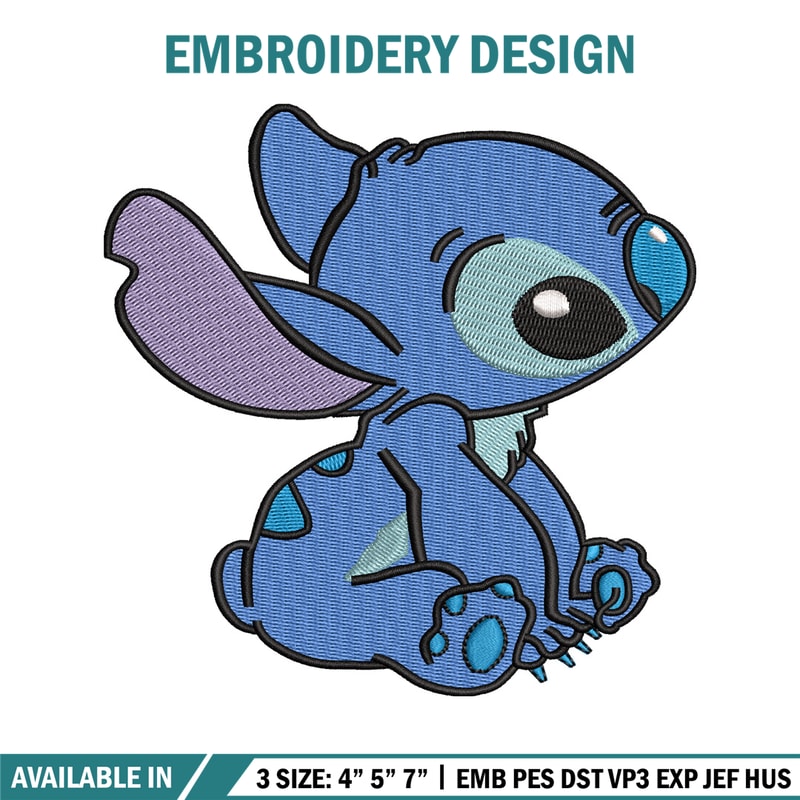 Stitch embroidery design, Stitch cartoon embroidery, cartoon design, embroidery file, logo shirt, Digital download..jpg