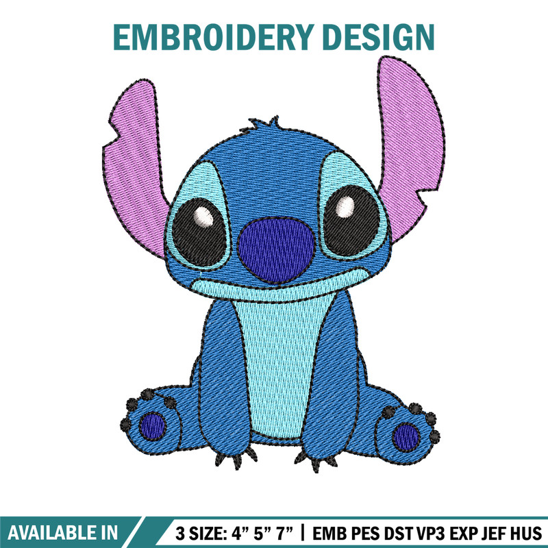Stitch embroidery design, Stitch embroidery, logo design, Embroidery shirt, cartoon shirt, logo shirt, Instant download.jpg