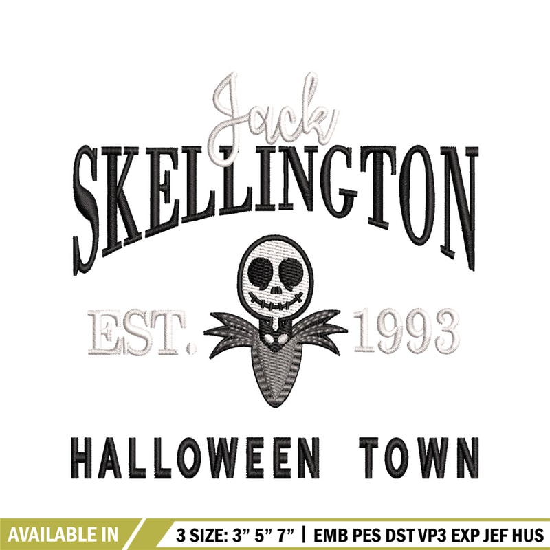 Jack Skellington embroidery design, Jack Skellington embroidery, halloween design, embroidery file, Digital download..jpg