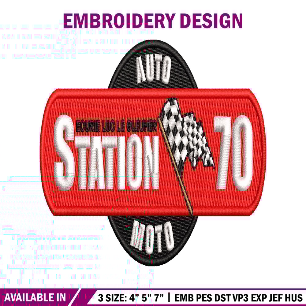 Station 70 embroidery design, Station 70 embroidery, embroidery file, logo design, logo shirt, Digital download..jpg
