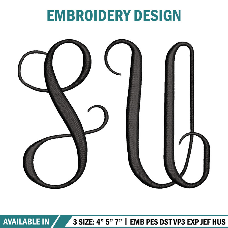 Su logo embroidery design, Logo embroidery, Emb design, Embroidery shirt, Embroidery file, Digital download.jpg