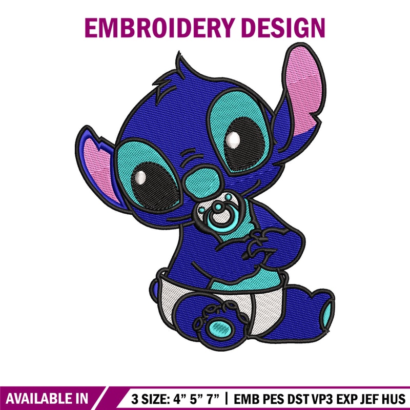 Stitch baby embroidery design, Stitch embroidery, Embroidery file, Embroidery shirt, Emb design, Digital download.jpg