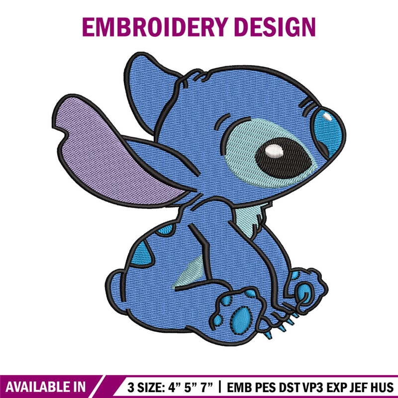 Stitch embroidery design, Stitch cartoon embroidery, cartoon design, embroidery file, logo shirt, Digital download..jpg