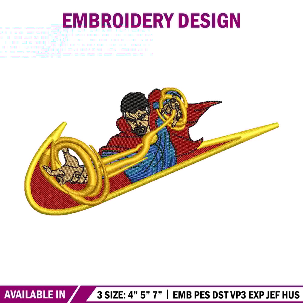 Strange x nike embroidery design, Marvel embroidery, Nike design, Embroidery shirt, Embroidery file, Digital download.jpg