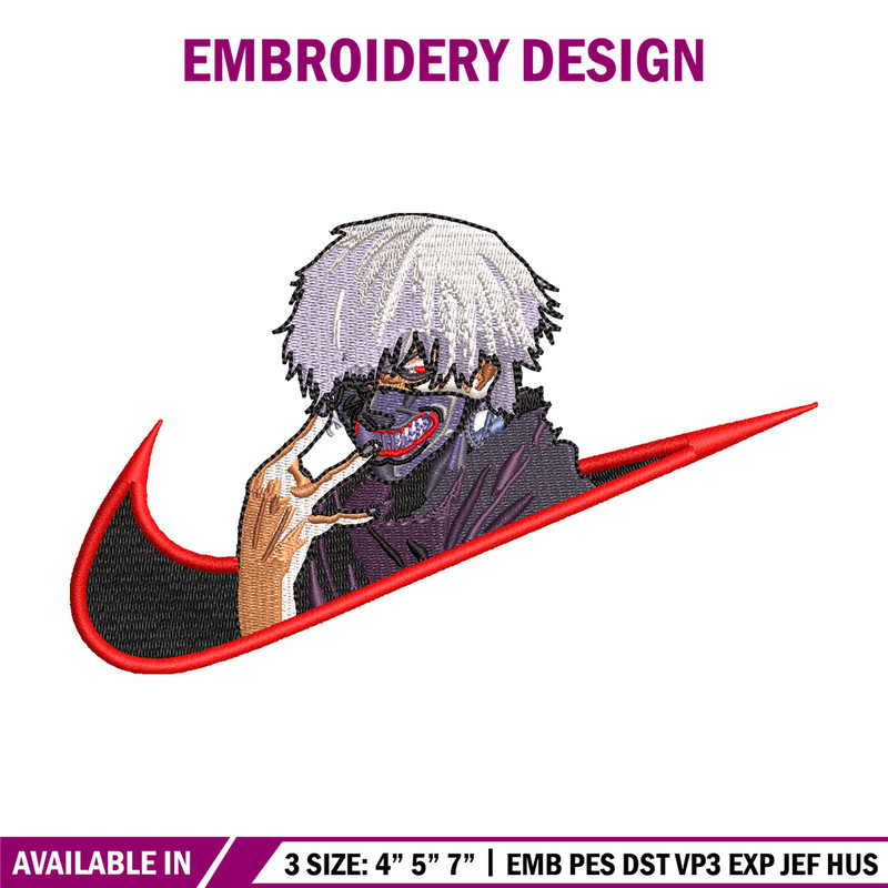 Swoosh kaneki embroidery design, Kaneki embroidery,Anime design, Embroidery file, Embroidery shirt, Digital download.jpg