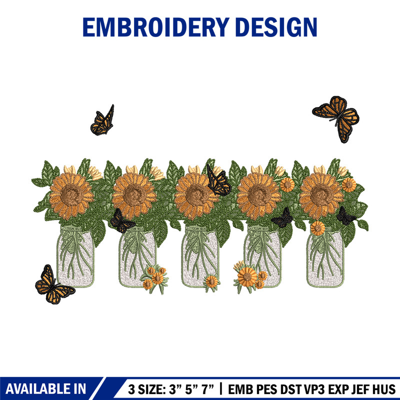 Sunflowers embroidery design, Sunflowers embroidery, flowers design, embroidery file, logo shirt, Digital download.jpg