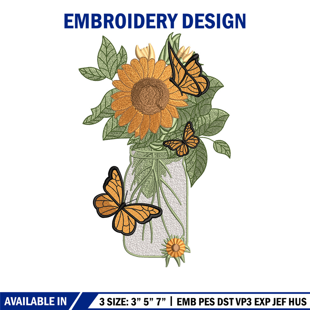 Sunflowers embroidery design, Sunflowers embroidery, flowers design, logo design, logo shirt, Digital download.jpg