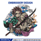 Tanjiro and Nezuko embroidery design, Kimetsu no Yaiba embroidery, logo design, anime design,  Digital download.jpg