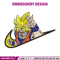 Swoosh goku embroidery design, Dragonball embroidery, Anime design, Embroidery file, Embroidery shirt, Digital download.jpg