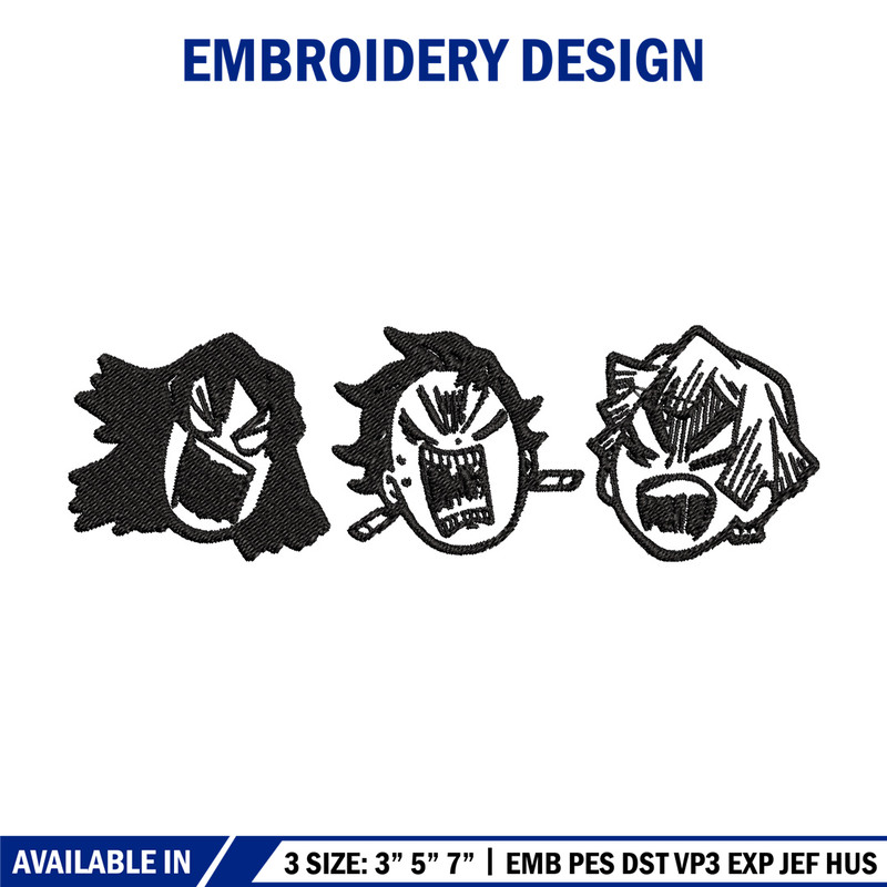 Tanjiro angry embroidery design, Tanjiro embroidery, Embroidery shirt, Embroidery file, Anime design, Digital download.jpg