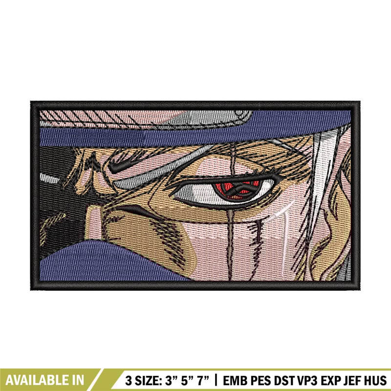 Kakashi sharingan embroidery design,Naruto embroidery, Anime design, Embroidery shirt, Embroidery file, Digital download.jpg