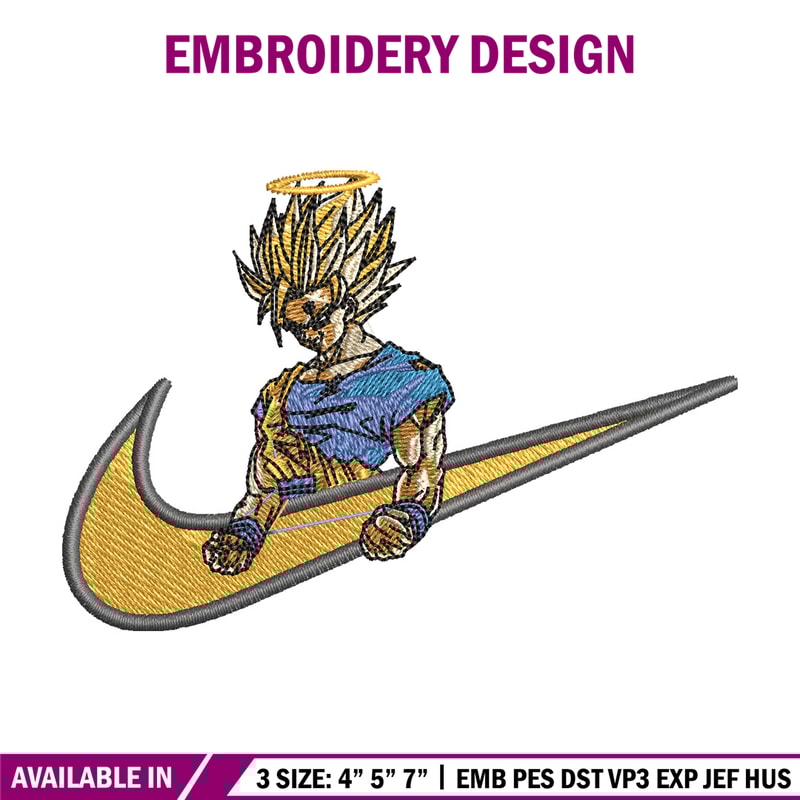 Swoosh songoku embroidery design, Dragonball embroidery, Nike design,Embroidery file, Embroidery shirt, Digital download.jpg