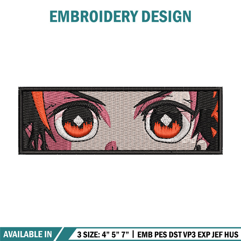 Tanjiro eyes embroidery design, Tanjiro embroidery, Anime design, Embroidery shirt, Embroidery file, Digital download.jpg