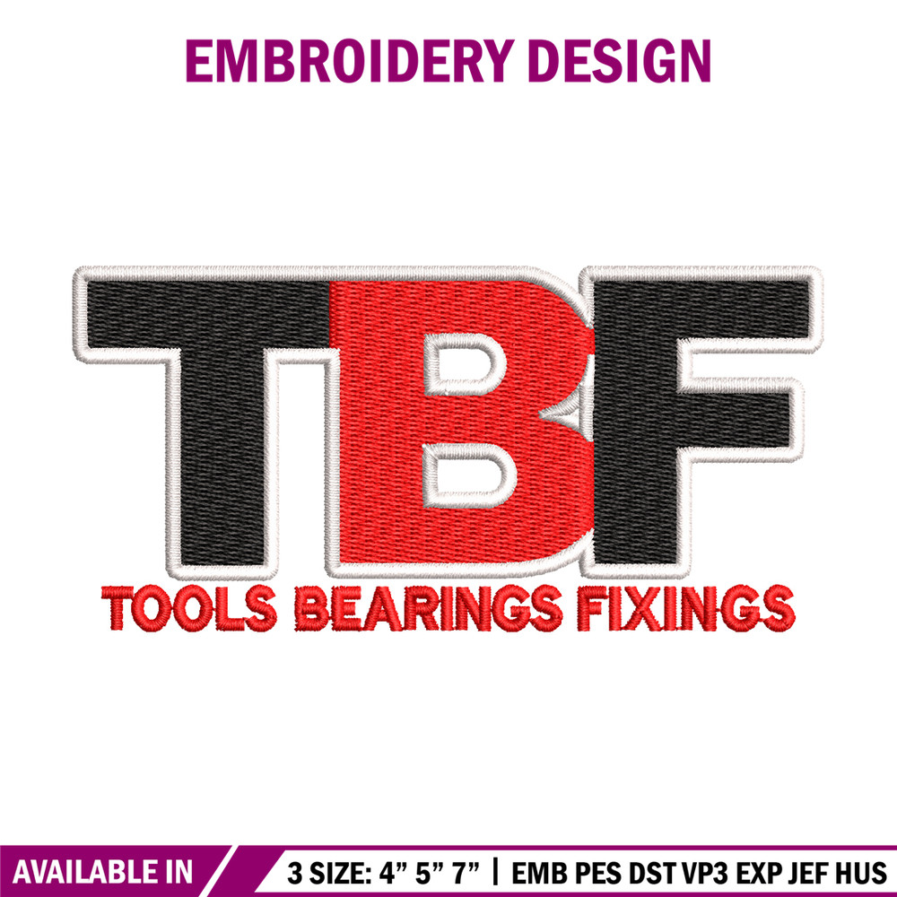 TBF logo embroidery design, TBF logo embroidery, logo design, logo shirt, Embroidery shirt, Instant download.jpg