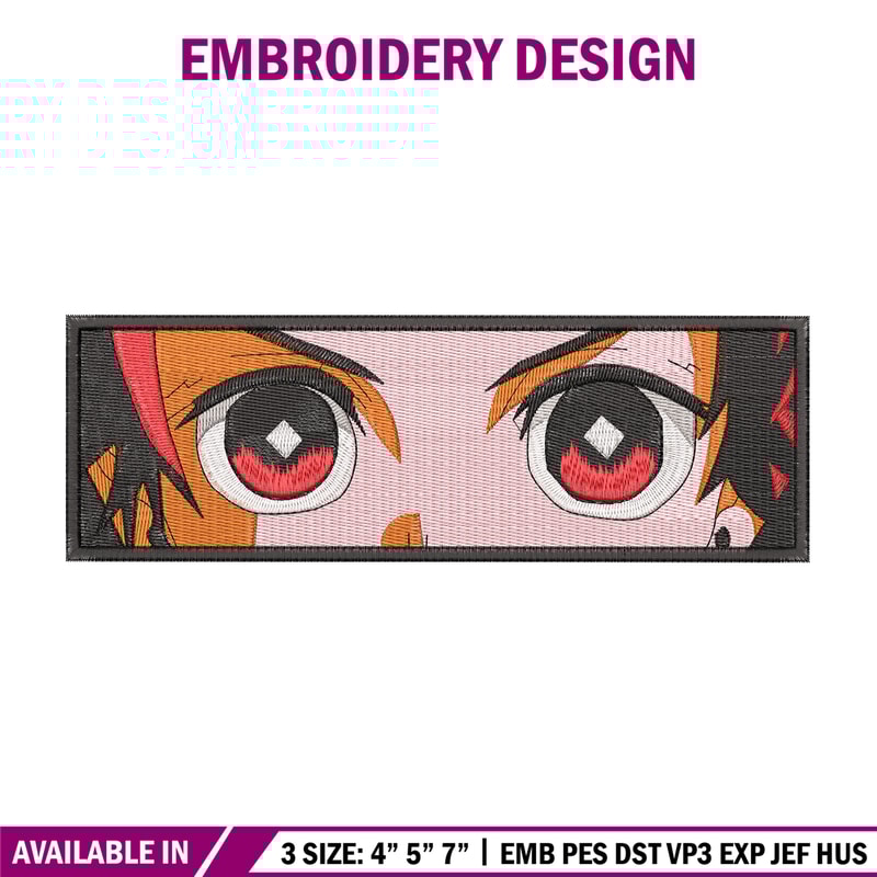 Tanjiro eyes embroidery design, Tanjiro embroidery, Anime design, Embroidery shirt, Embroidery file,Digital download.jpg