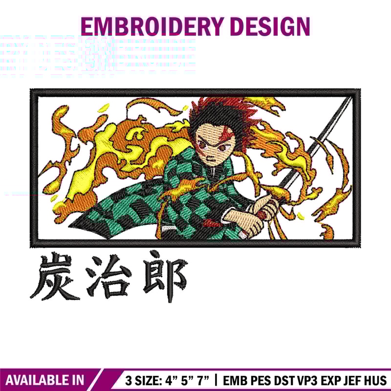 Tanjiro fire box embroidery design, Tanjiro embroidery, Anime design, Embroidery shirt, Embroidery file,Digital download.jpg
