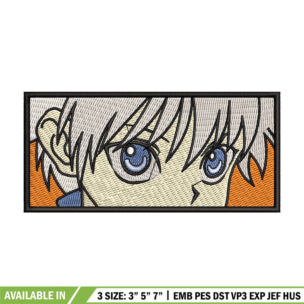 Killua eyes embroidery design, Hxh embroidery, Anime design, Embroidery shirt, Embroidery file, Digital download.jpg