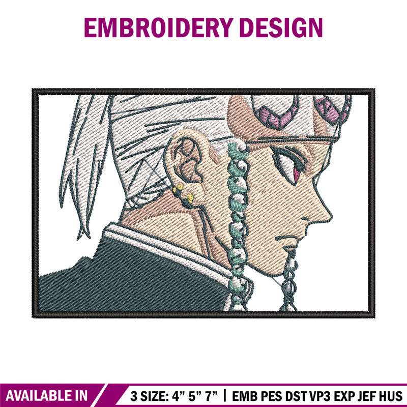 Tengen face embroidery design, Tengen embroidery, Anime design, Embroidery shirt, Embroidery file, Digital download.jpg