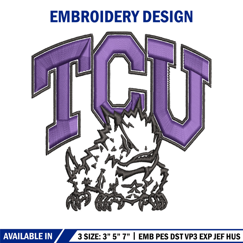 TCU Horned Frogs embroidery design, TCU Horned Frogs embroidery, logo Sport, Sport embroidery, NCAA embroidery..jpg