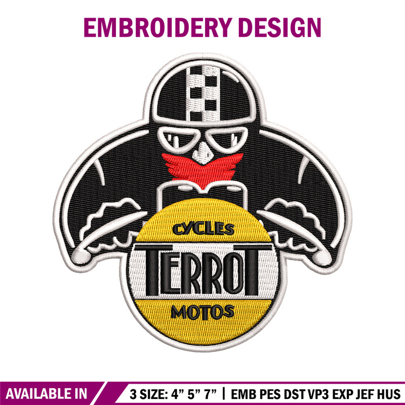 Terrot logo embroidery design, Terrot logo embroidery, logo design, embroidery file, logo shirt, Digital download..jpg