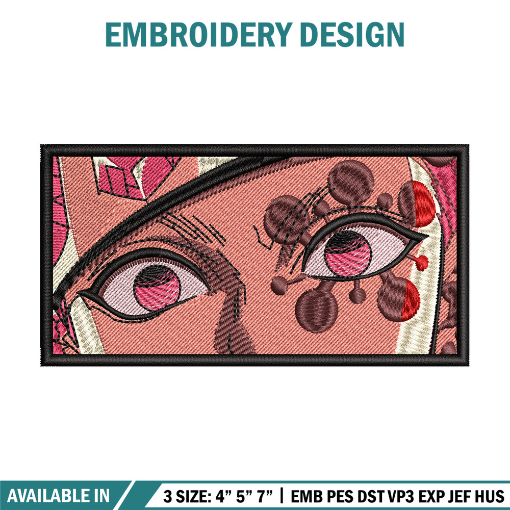 Tengen eyes embroidery design, Kimetsu no Yaiba embroidery, embroidery file, anime design, anime shirt, Digital download.jpg