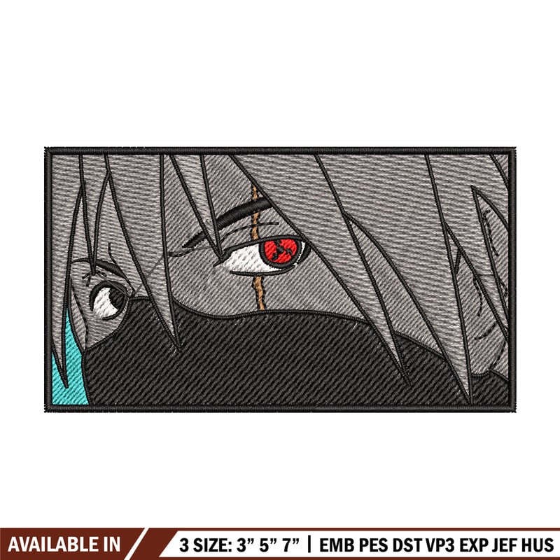 kakashi eyes embroidery design, Naruto embroidery, embroidery file, anime design, anime shirt, Digital download.jpg