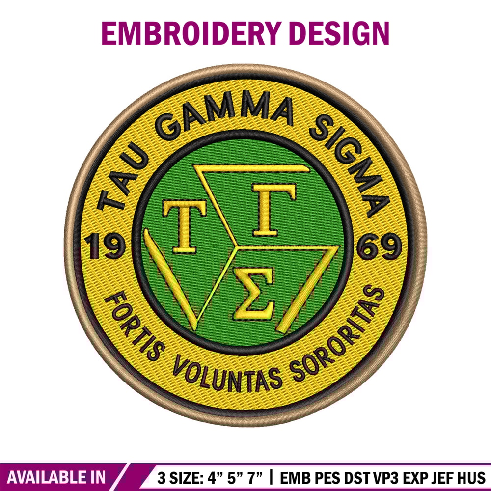 Tau Gamma Sigma embroidery design, logo embroidery, logo design, embroidery file, logo shirt, Digital download..jpg