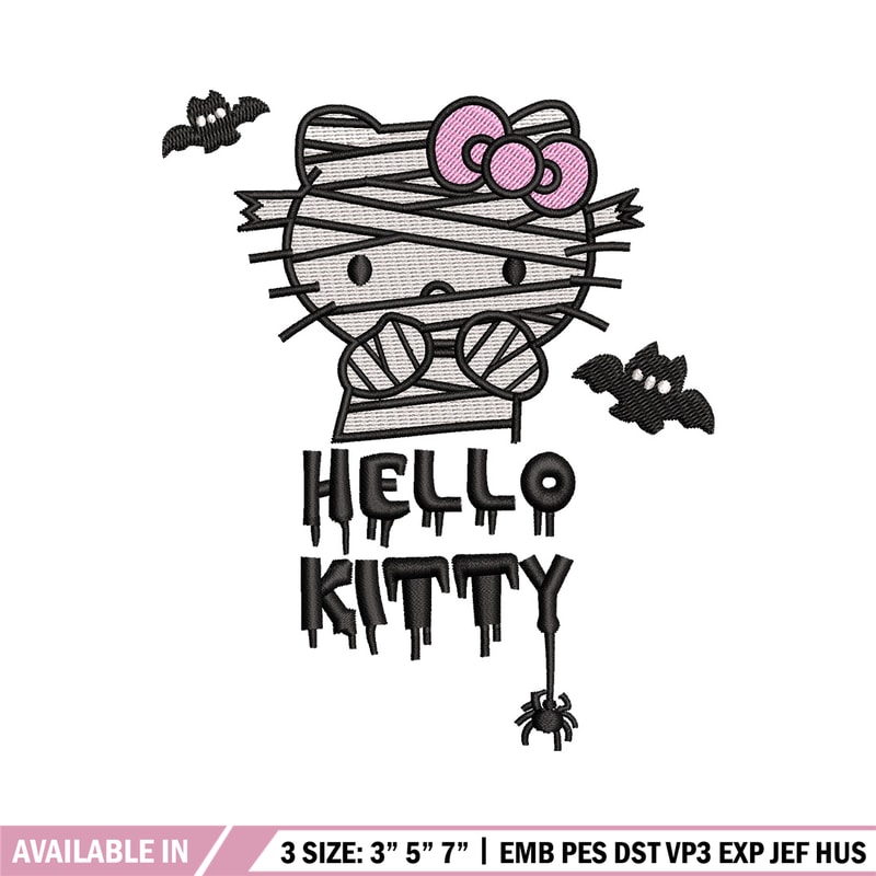 Ktitty halloween embroidery design, Halloween embroidery, Embroidery file,Embroidery shirt, Emb design, Digital download.jpg