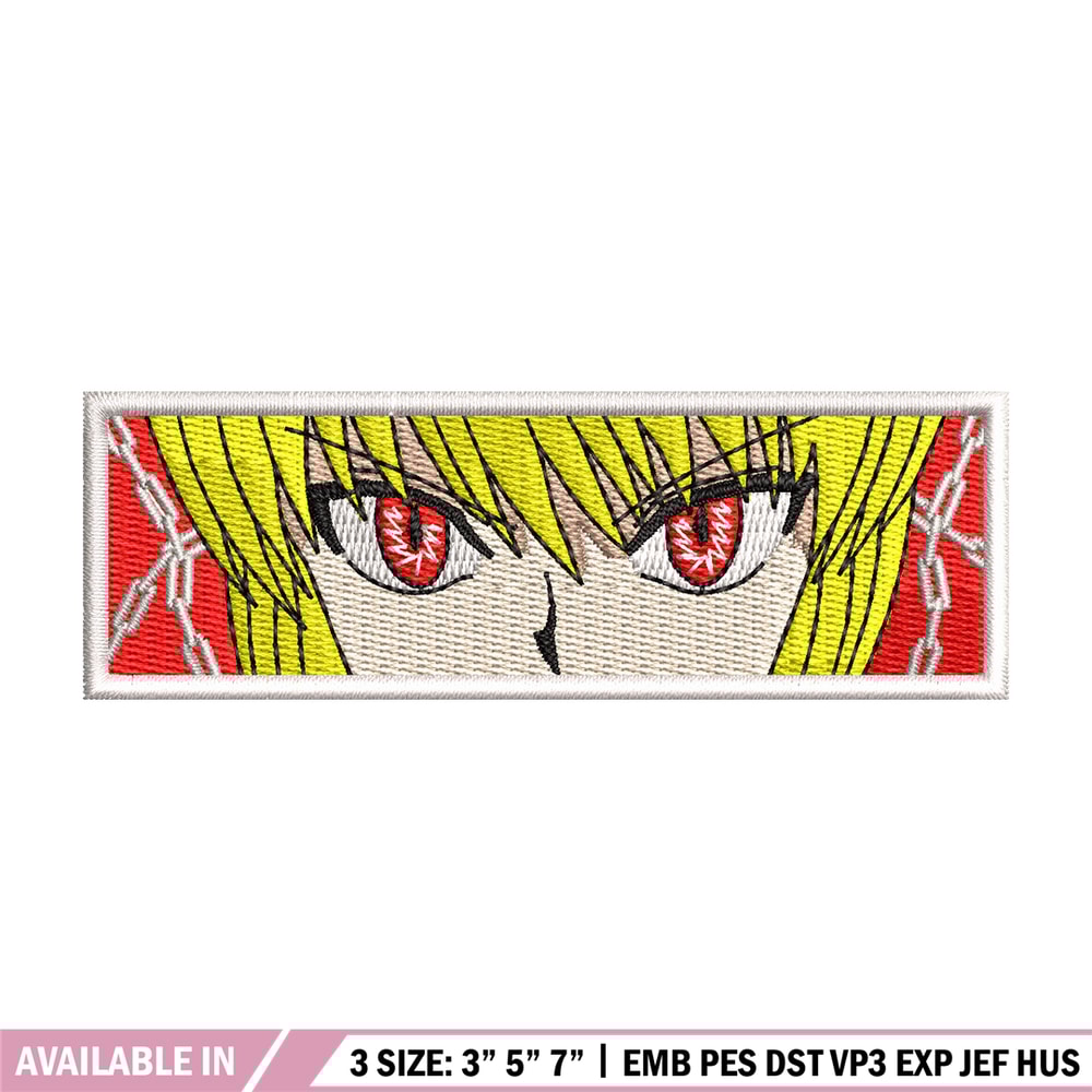 Kurapika embroidery design, Hxh embroidery, Anime design, Embroidery shirt, Embroidery file, Digital download.jpg