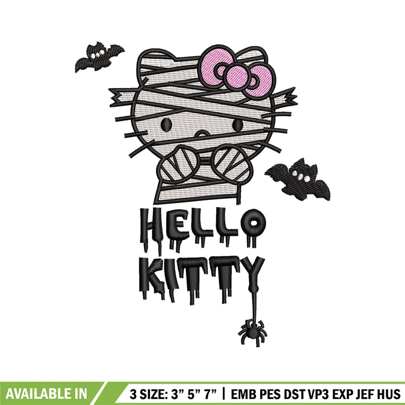 Ktitty halloween embroidery design, Halloween embroidery, Embroidery file,Embroidery shirt, Emb design, Digital download.jpg