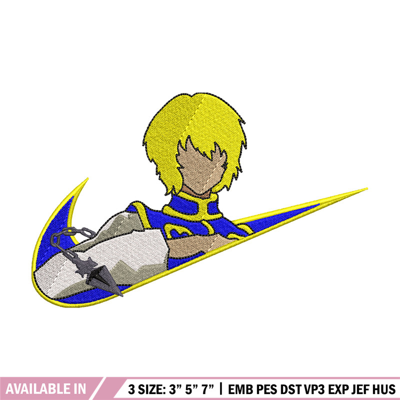 Kurapika Nike embroidery design, Hunter x hunter embroidery, Nike design, anime design, anime shirt, Digital download.jpg