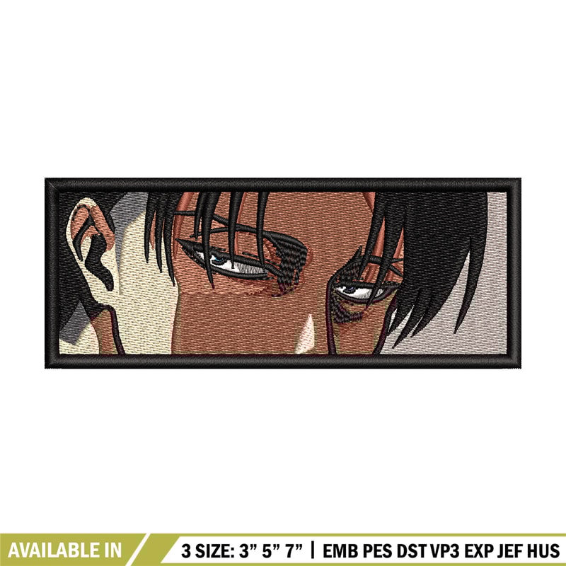 Levi ackerman eyes embroidery design, Aot embroidery, Anime design, Embroidery shirt, Embroidery file, Digital download.jpg