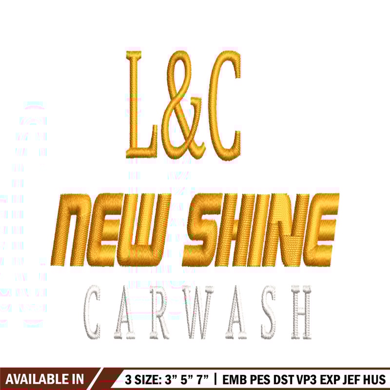 L&C New shine embroidery design, L&C New shine embroidery, logo design, embroidery file, logo shirt, Digital download..jpg