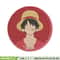 Luffy circle embroidery design, One piece embroidery, Anime design, Embroidery file, Embroidery shirt, Digital download.jpg