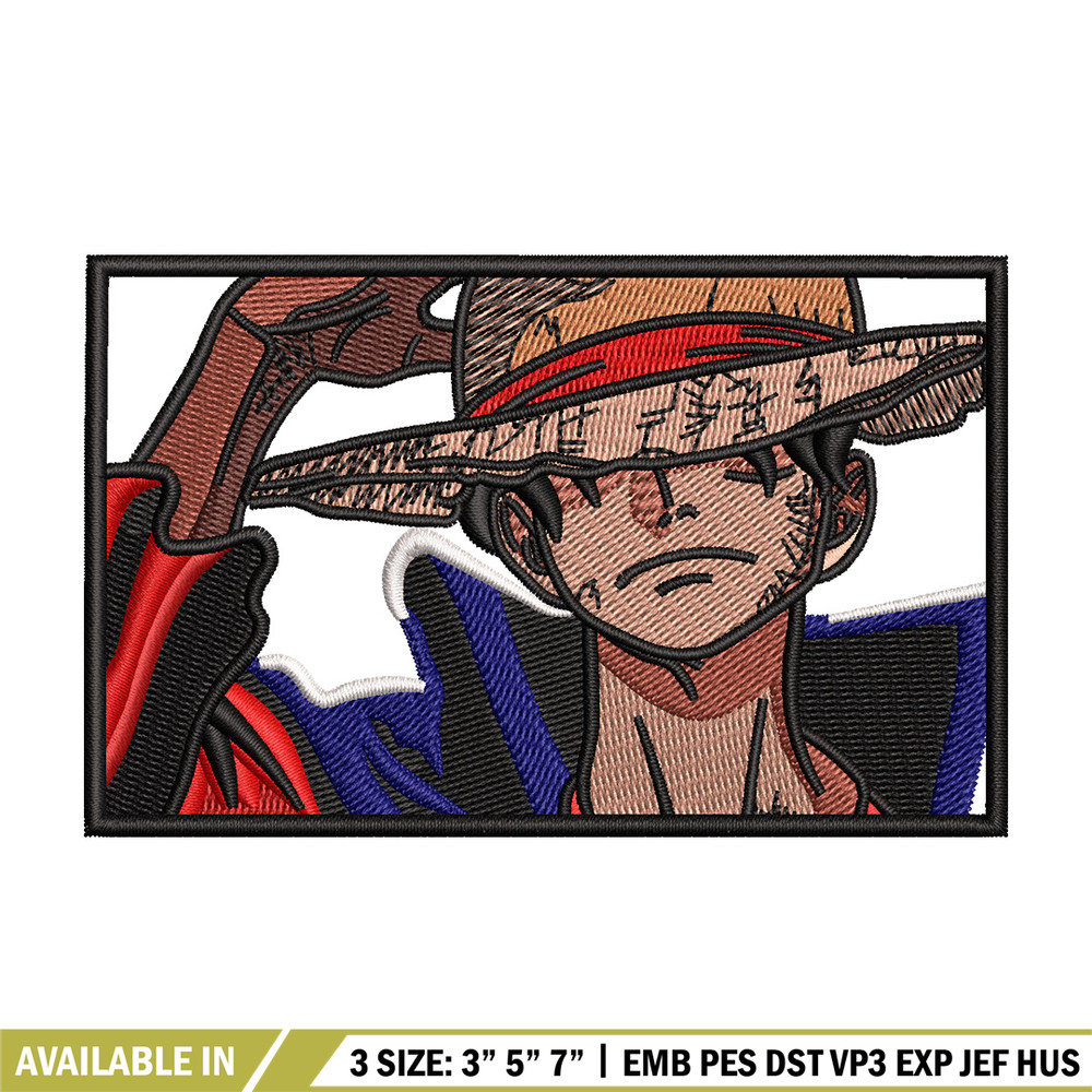 Luffy cool box embroidery design, One piece embroidery, Embroidery file, Embroidery shirt, Emb design, Digital download.jpg