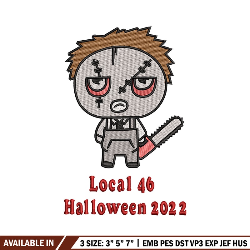 Local 46 embroidery design, Halloween embroidery, Embroidery file, Embroidery shirt, Emb design, Digital download.jpg