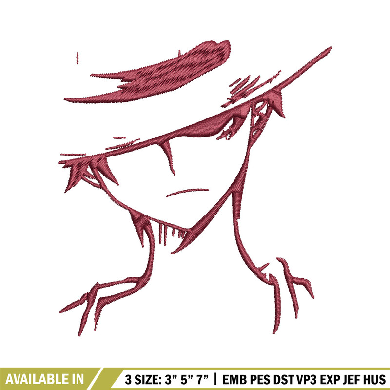 Luffy poster embroidery design, One piece embroidery, Anime design, Embroidery file, Embroidery shirt, Digital download.jpg