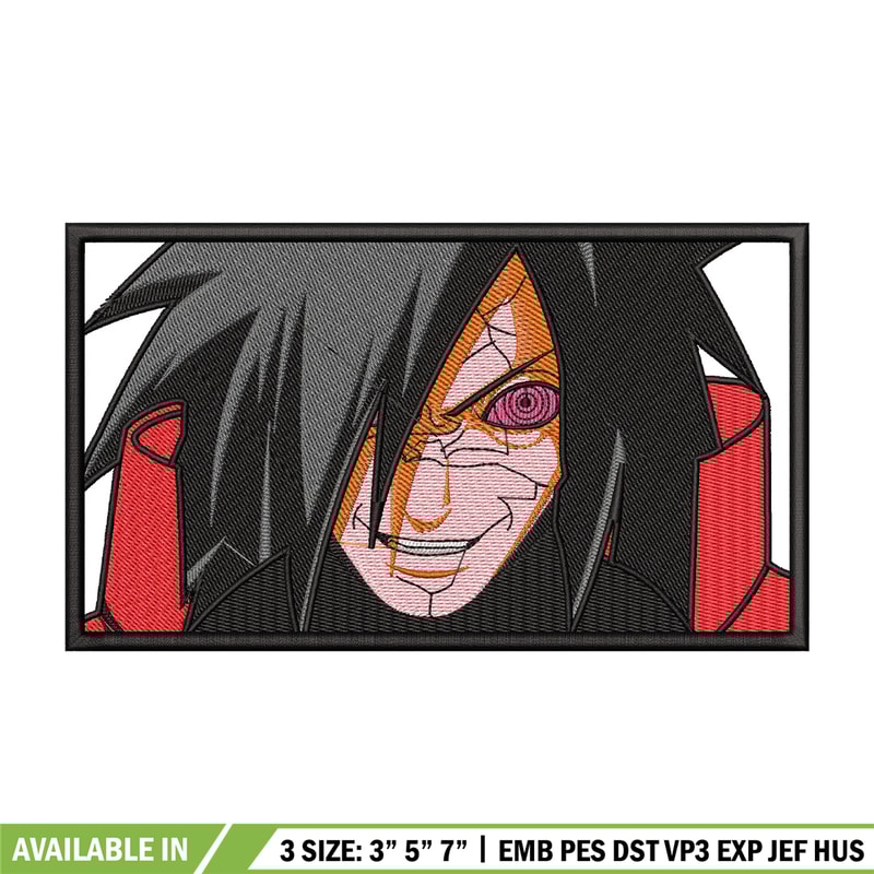 Madara box embroidery design, Naruto embroidery, Anime design, Embroidery shirt, Embroidery file, Digital download.jpg