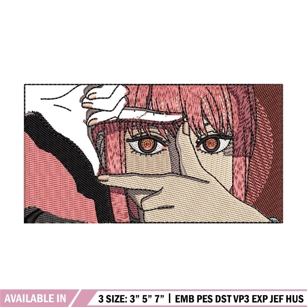 Makima box embroidery design, Chainsaw man embroidery, Embroidery file, Embroidery shirt, Emb design, Digital download.jpg