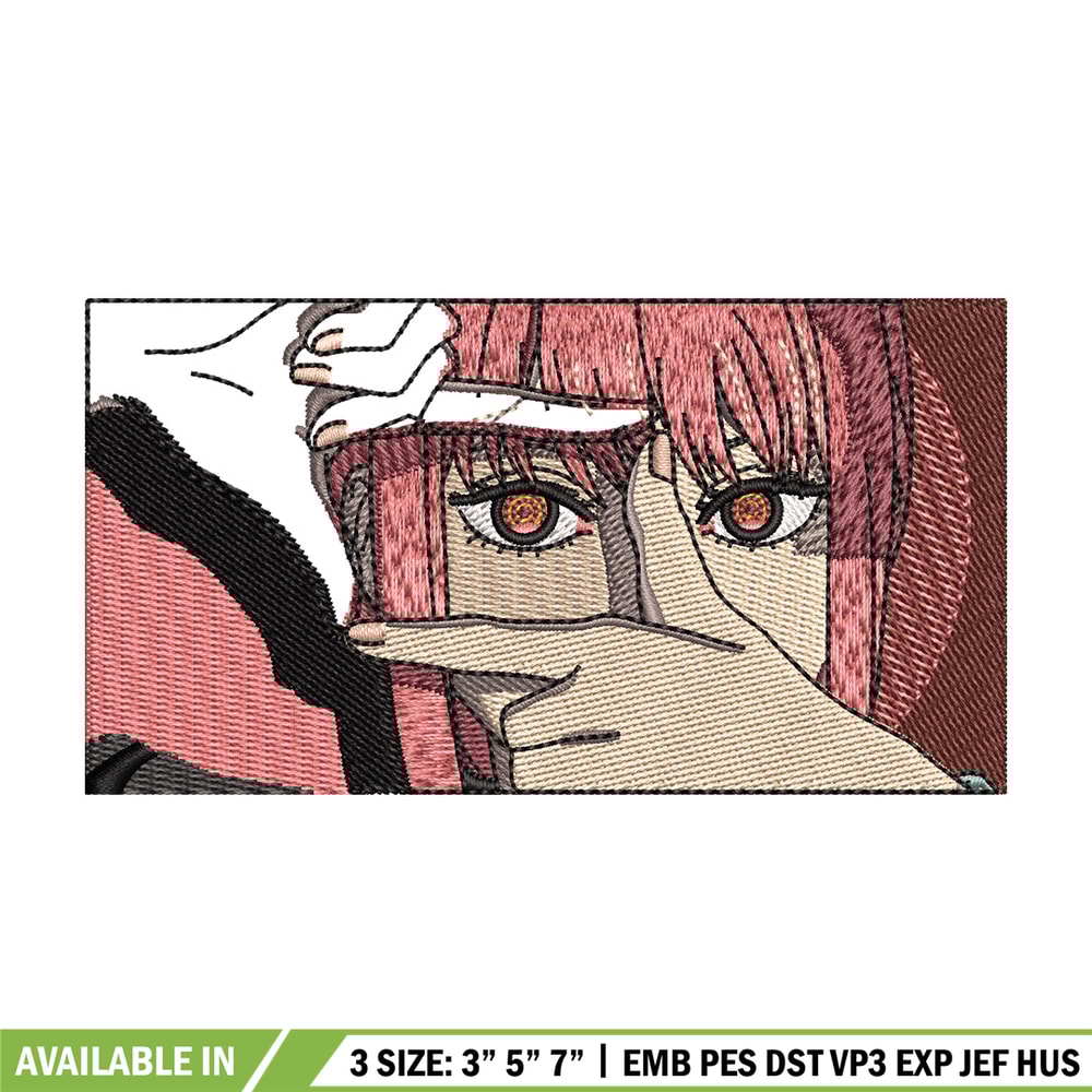 Makima box embroidery design, Chainsaw man embroidery, Embroidery file, Embroidery shirt, Emb design, Digital download.jpg