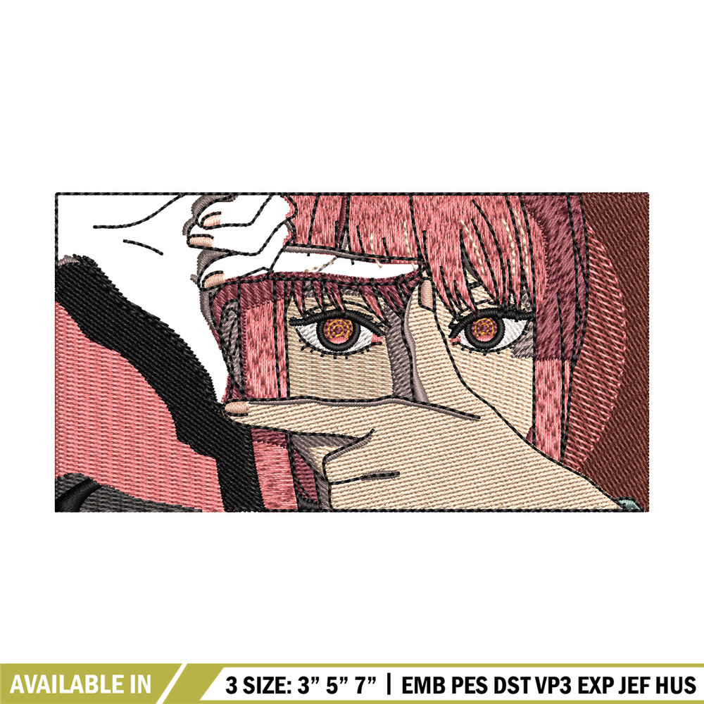Makima box embroidery design, Chainsaw man embroidery, Embroidery file, Embroidery shirt, Emb design, Digital download.jpg