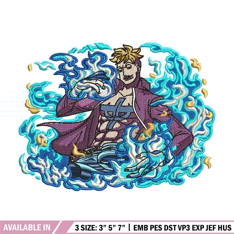 Marco embroidery design, One piece embroidery, Anime design, Embroidery shirt, Embroidery file, Digital download.jpg