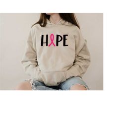 hope pink ribbon sweatshirt ,breast cancer hope hoodie, breast cancer awareness shirt, breast cancer warrior gift tee ,c