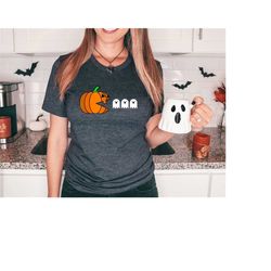 halloween ghost shirt ,halloween shirt, cute halloween shirt, halloween party shirt, pumpkin halloween gift shirt, hallo