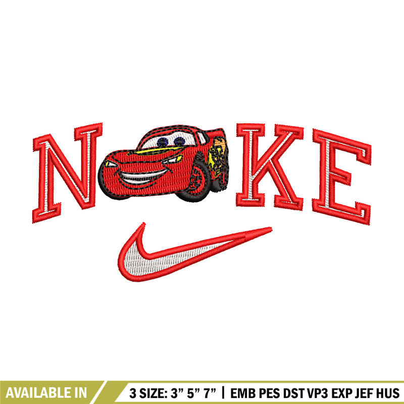 Mcqueen nike embroidery design, Mcqueen embroidery, Embroidery file, Embroidery shirt, Nike design,Digital download.jpg