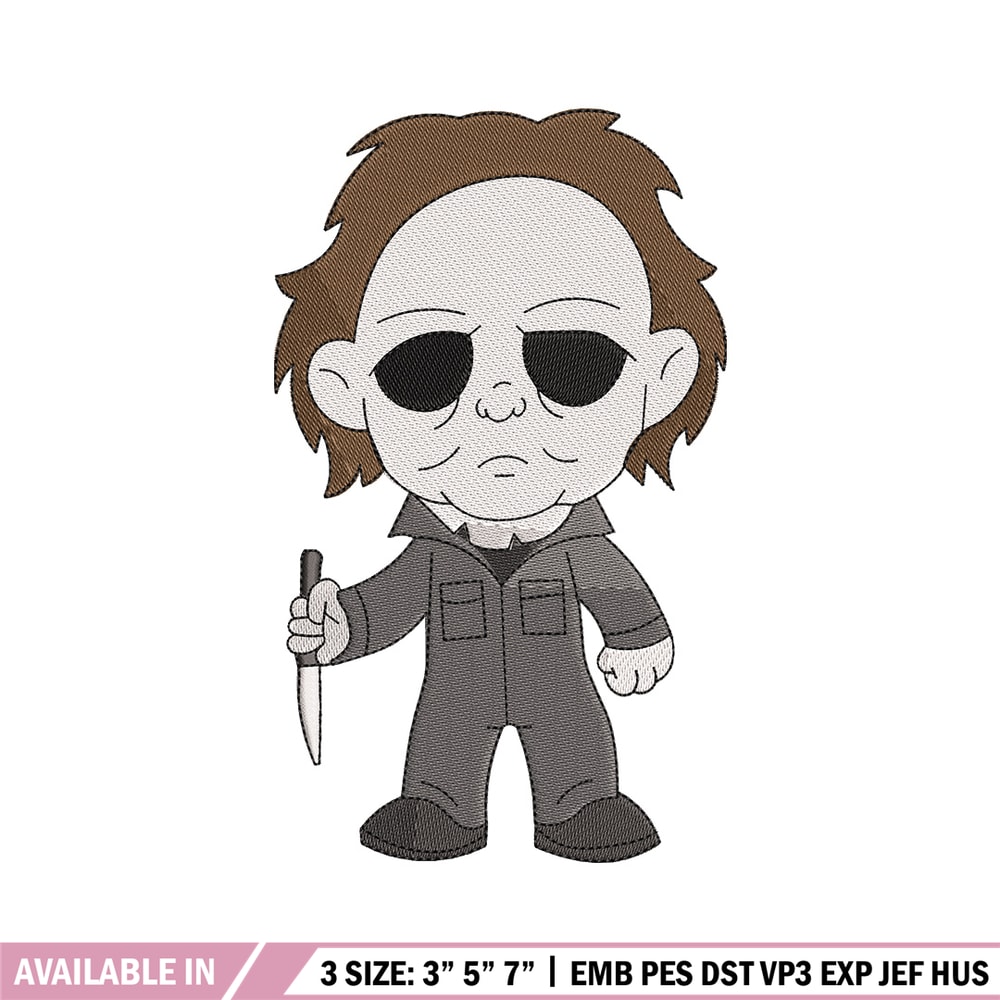 Michael Myers embroidery design, Horror embroidery, Embroidery file,Embroidery shirt, Emb design, Digital download.jpg