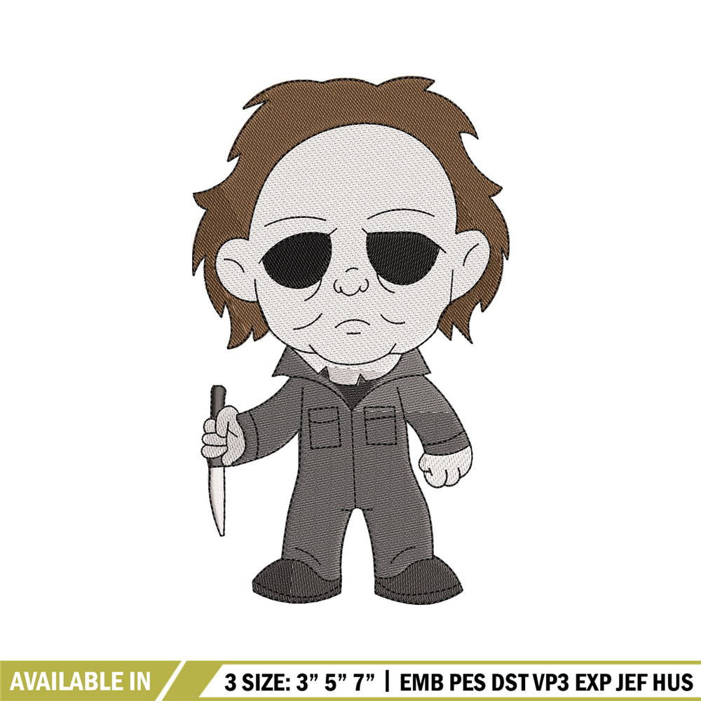 Michael Myers embroidery design, Horror embroidery, Embroidery file,Embroidery shirt, Emb design, Digital download.jpg