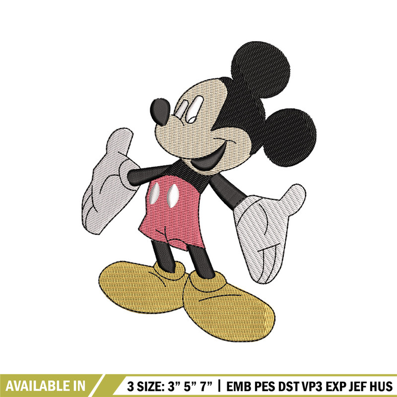 Mickey mouse embroidery design, Mickey embroidery, Embroidery file, Embroidery shirt, Emb design, Digital download.jpg