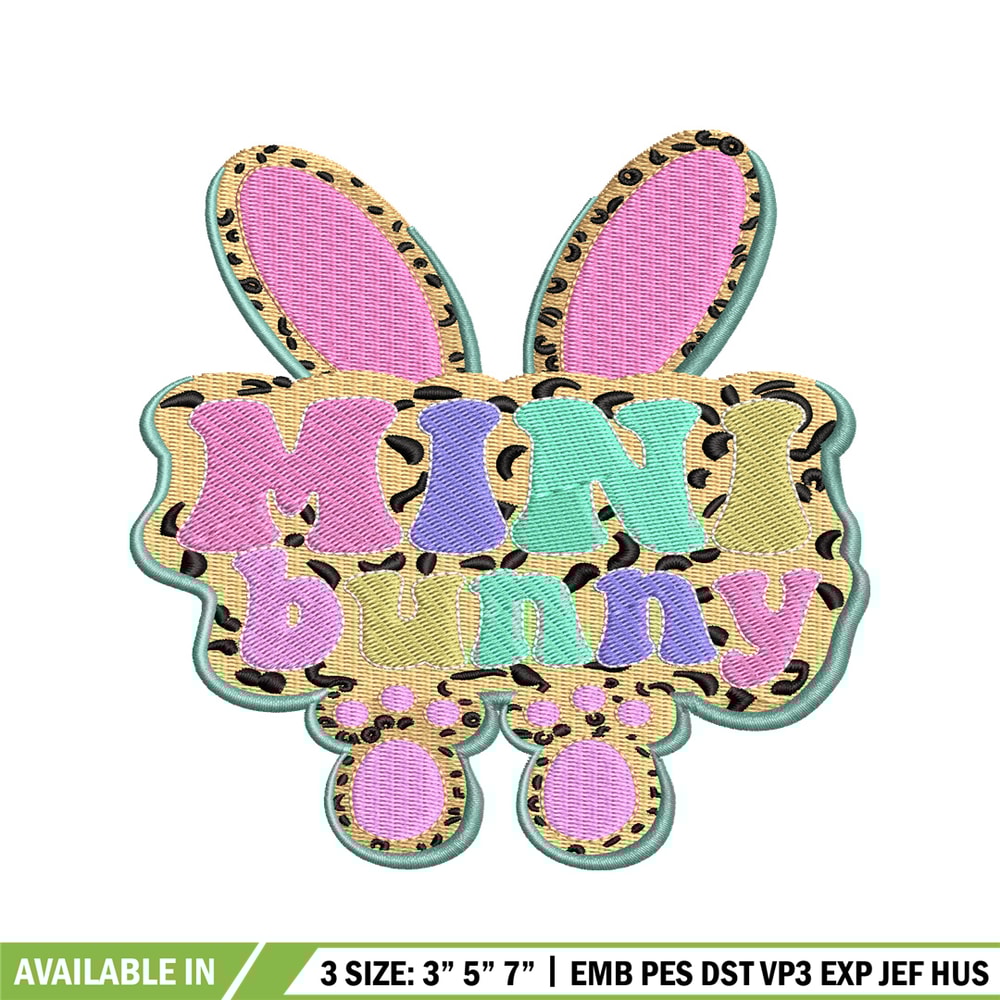 Mini bunny Logo embroidery design, Mini bunny embroidery, logo design, embroidery file, logo shirt, Digital download..jpg
