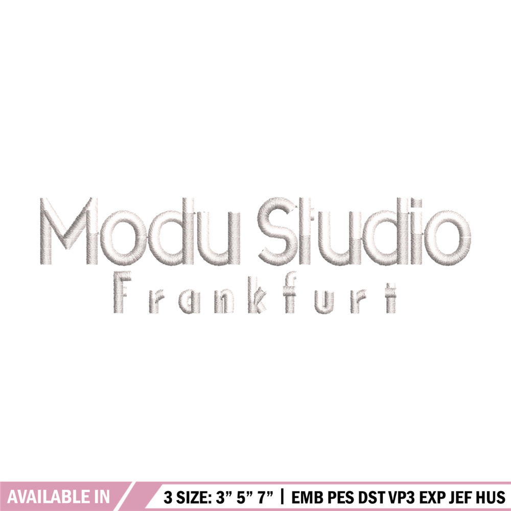 Modu Studio logo embroidery design, Modu Studio embroidery, logo design, logo shirt, Embroidery file, Instant download..jpg